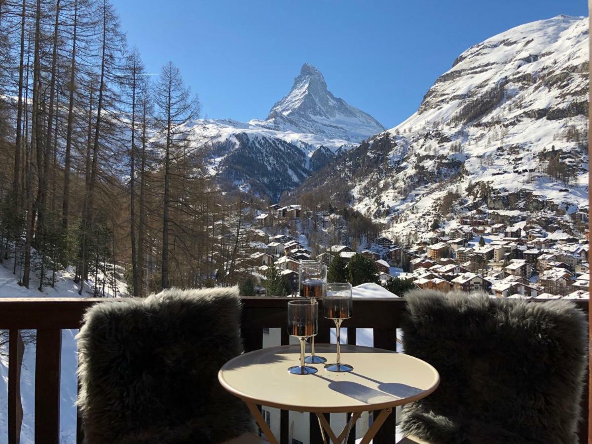 Apartment With Beautiful Views In Zermatt Exteriör bild